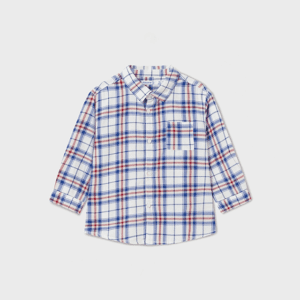 TB Mayoral Blue Check Cotton Shirt 2178