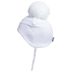 Satila of Sweden Tiny Pom Pom Hat - White